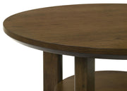 Ottowa 35-inch Round Wood Cocktail Coffee Table Brown - 706308