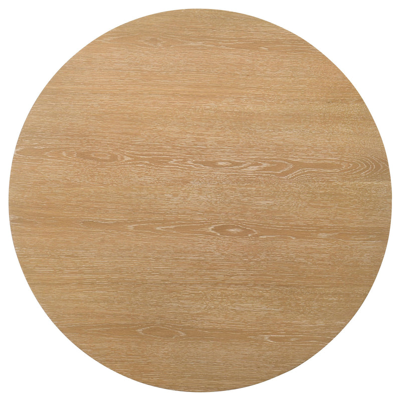 Ottowa 36-inch Round Wood Cocktail Coffee Table Light Oak - 706298