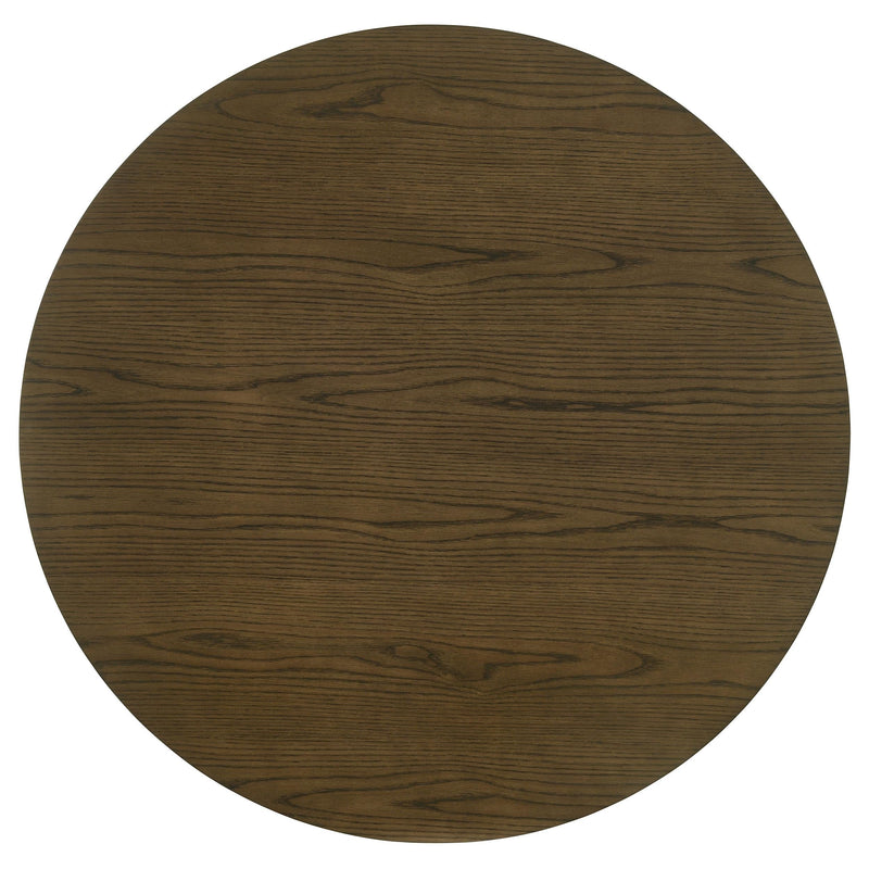 Ottowa 47-inch Round Wood Dining Table with Shelf Brown - 193660