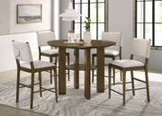Ottowa 5-piece Round Counter Height Dining Room Set Brown - 193668-S5