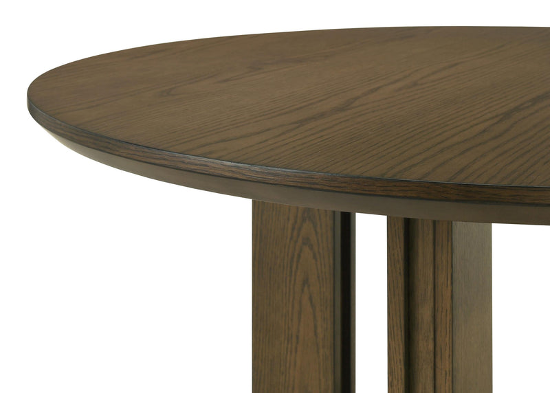 Ottowa 5-piece Round Wood Dining Room Table Set Brown - 193660-S5