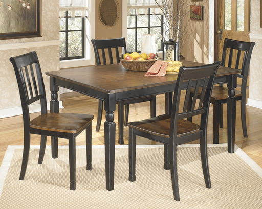 Owingsville Black - Brown Dining Room Set - Gate FurnitureDining Room Set