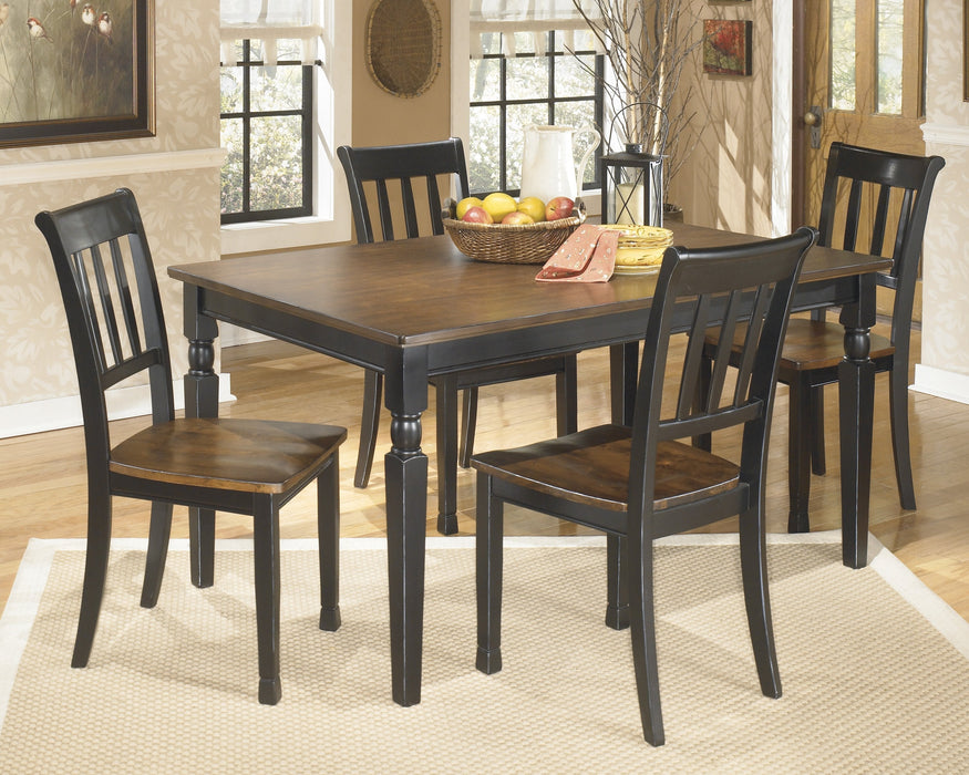 Owingsville Black - Brown Dining Room Set - Gate FurnitureDining Room Set