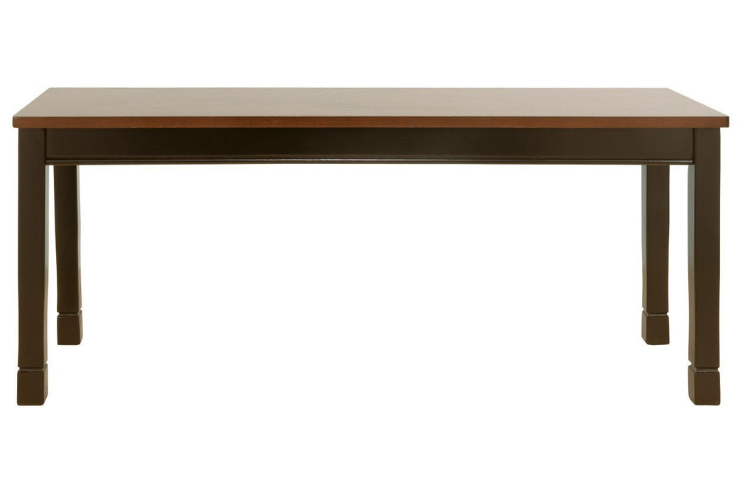 Owingsville Black/Brown Dining Bench - Gate FurnitureAccent Bench