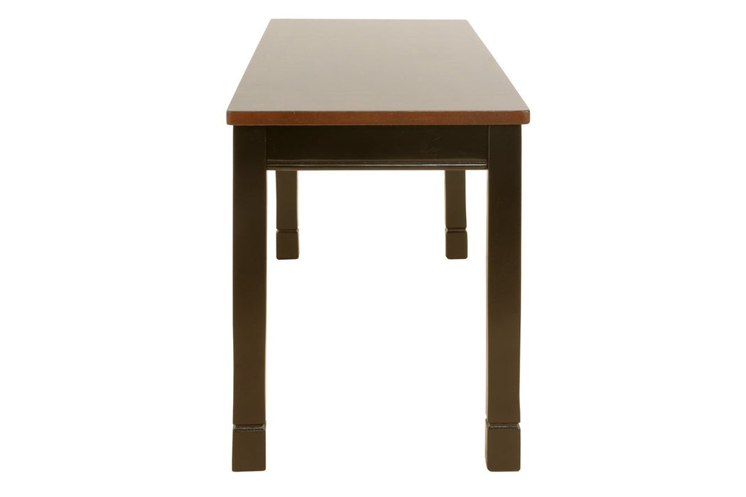 Owingsville Black/Brown Dining Bench - Gate FurnitureAccent Bench