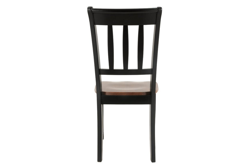 Owingsville Black/Brown Dining Chair (Set of 2) - Gate FurnitureDining Chair