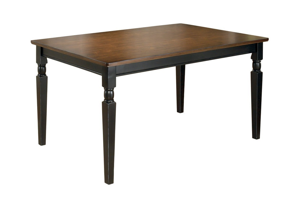 Owingsville Black/Brown Dining Table - Gate FurnitureDining Table
