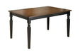 Owingsville Black/Brown Dining Table - Gate FurnitureDining Table