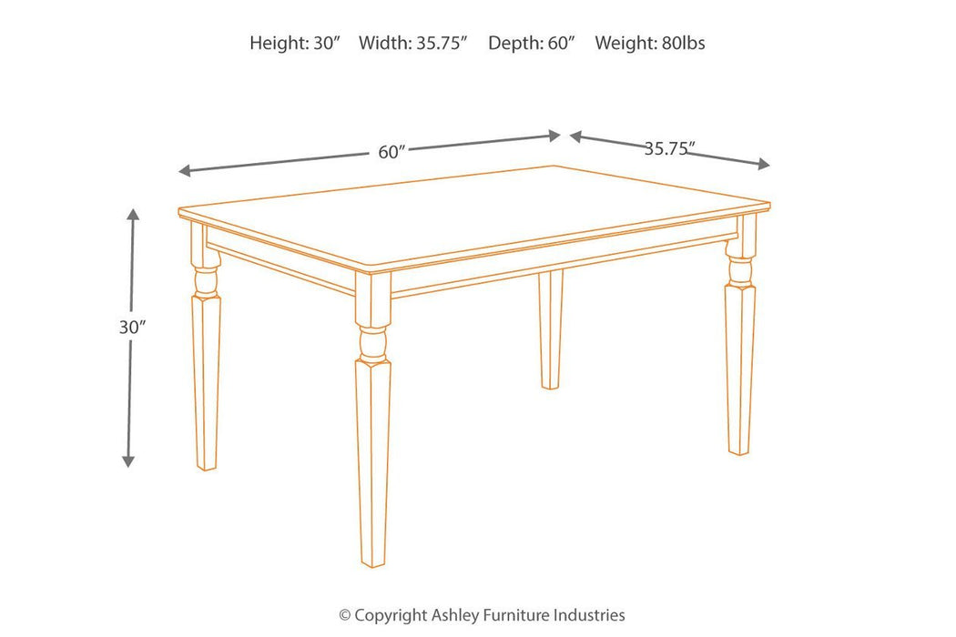 Owingsville Black/Brown Dining Table - Gate FurnitureDining Table