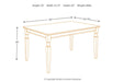 Owingsville Black/Brown Dining Table - Gate FurnitureDining Table