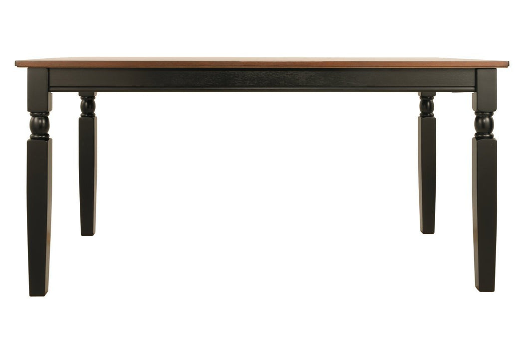 Owingsville Black/Brown Dining Table - Gate FurnitureDining Table