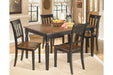 Owingsville Black/Brown Dining Table - Gate FurnitureDining Table