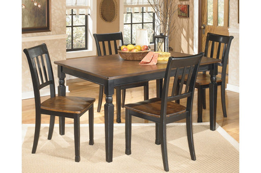 Owingsville Black/Brown Dining Table - Gate FurnitureDining Table