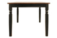 Owingsville Black/Brown Dining Table - Gate FurnitureDining Table
