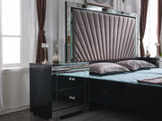 Oxford - Bed, Panel, Melamine, Black King Each - B261-K-Bed