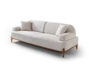 Pablo 3-pieces (Sofa & Loveseat & Chair) Livingroom Set in Cream - 200-ST-PAB-SOFT03-321