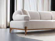 Pablo Convertible Loveseat in Cream - 200-ST-PAB-SOFT03-2
