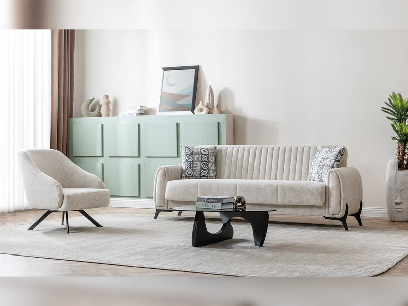 Palermo Chair Cream in Cream - 101-PAL-ROM01-B