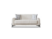 Palermo Convertible Loveseat Cream in Cream - 101-PAL-ROM01-2