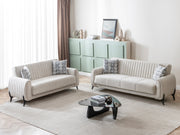 Palermo Convertible Sofa Cream in Cream - 101-PAL-ROM01-3
