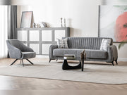 Palermo Convertible Sofa Grey in Grey - 101-PAL-ROM07-3