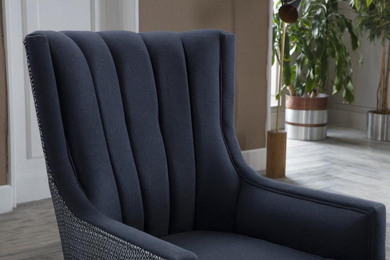 Palmer Accent Armchair (Corvet Navy) - Lara FurnitureLiving Room Chair