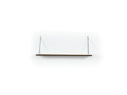 Palmer Single Shelf in Walnut-Chrome - 760-PAL-MT190901