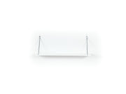 Palmer Single Shelf in Walnut-Chrome - 760-PAL-MT190901