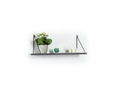 Palmer Single Shelf in Walnut-Yellow - 760-PAL-MT190902