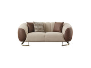 Palmera Stationary Loveseat Cream in Cream - 101-PAL-GIR03-2