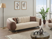 Palmera Stationary Sofa Cream in Cream - 101-PAL-GIR03-3