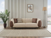 Palmera Stationary Sofa Cream in Cream - 101-PAL-GIR03-3
