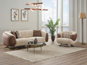 Palmera Stationary Sofa Cream in Cream - 101-PAL-GIR03-3