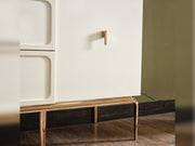 Pamukkale Bedroom (Queen Frame With Headboard & Dresser With Mirror & Ottoman & 2 Nightstand) - 200-ELIF-PAM-A211-QBED-SET