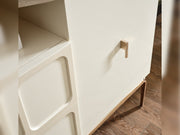 Pamukkale Bedroom (Queen Frame With Headboard & Dresser With Mirror & Ottoman & 2 Nightstand) - 200-ELIF-PAM-A211-QBED-SET