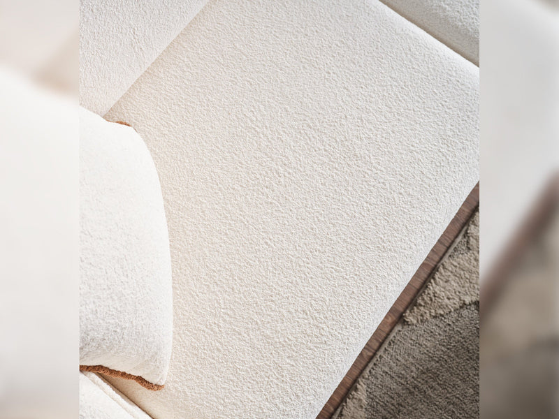 Pamukkale Convertible Loveseat in White - 200-ELIF-PAM-A214-2