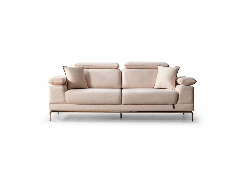 Pamukkale Convertible Loveseat in White - 200-ELIF-PAM-A214-2