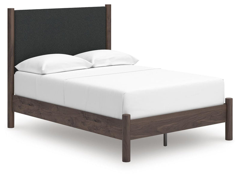 Pamytta Brown Full Upholstered Panel Platform Bed - PCB2614B10