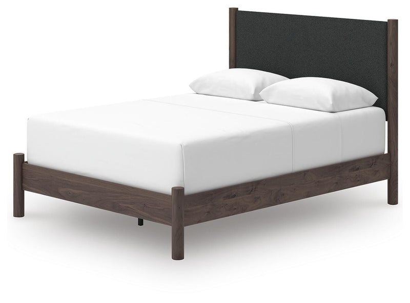Pamytta Brown Queen Upholstered Panel Bed - PCB2614B24