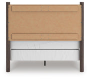 Pamytta Full Panel Bed, Dresser, Mirror, Chest and Nightstand in Brown - PKG022708
