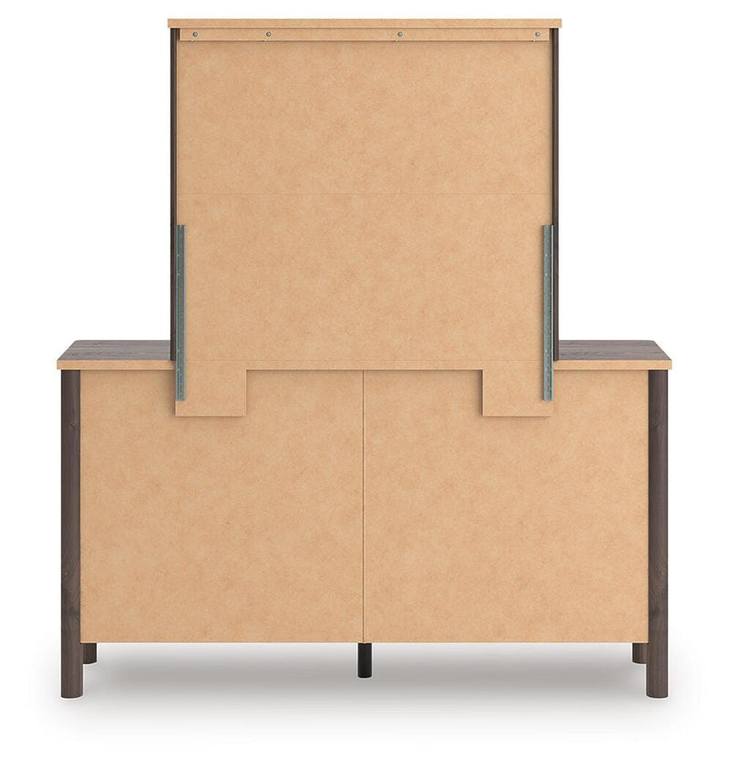 Pamytta Full Panel Platform Bed, Dresser and Mirror - PCB2614B5