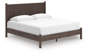 Pamytta King Panel Platform Bed and Dresser in Brown - PKG022745