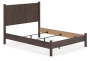 Pamytta Queen Panel Bed, Dresser, Mirror and Chest in Brown - PKG022713