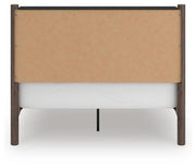 Pamytta Queen Upholstered Panel Bed, Dresser and Chest in Brown - PKG022775
