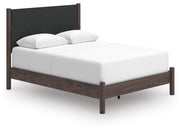 Pamytta Queen Upholstered Panel Bed, Dresser and Mirror - PCB2614B25