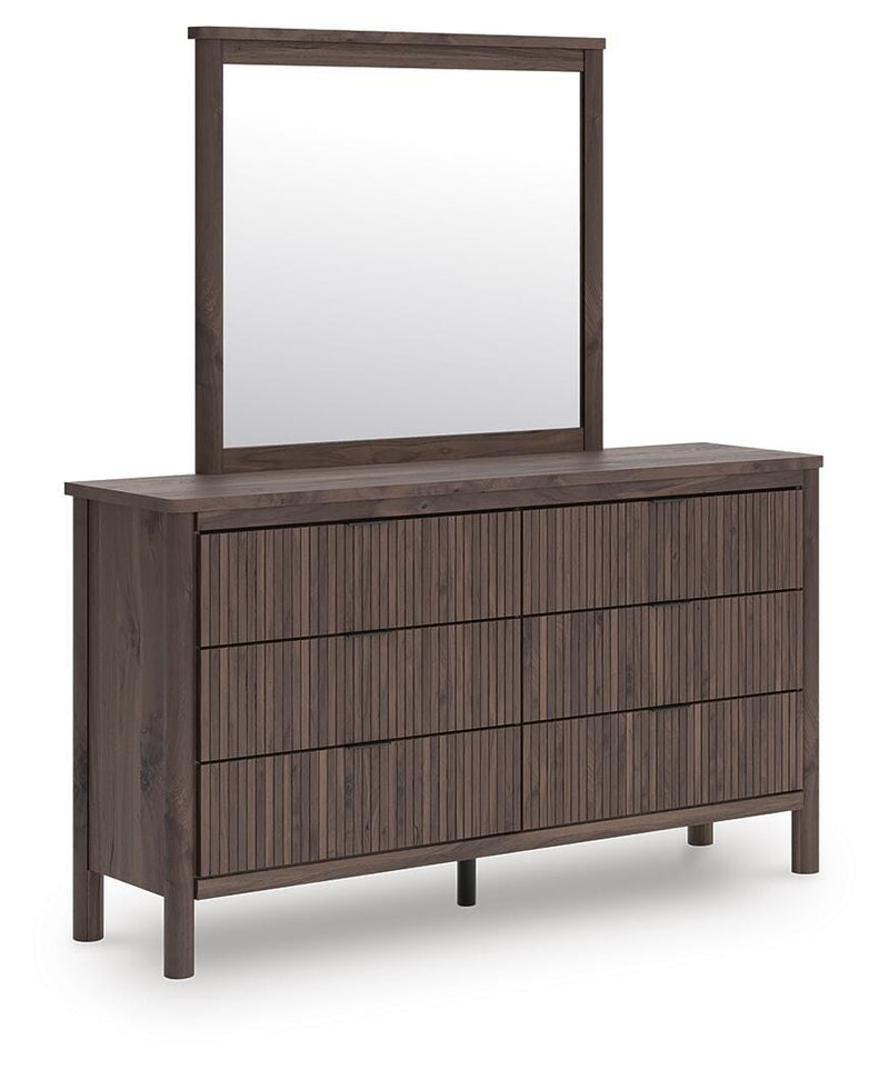 Pamytta Twin Panel Bed, Dresser and Mirror - PCB2614B15
