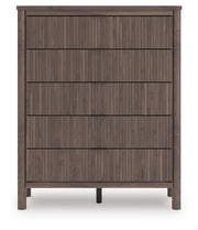 Pamytta Twin Panel Platform Bed, Chest and  Nightstand in Brown - PKG022754