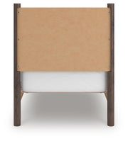 Pamytta Twin Panel Platform Bed, Dresser and Chest in Brown - PKG022753