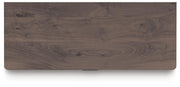 Pamytta Twin Upholstered Panel Bed, Dresser, Mirror, Chest and Nightstand in Brown - PKG022720