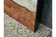 Panchali Brown/Black Floor Mirror - Lara FurnitureMirror